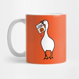 Vampire Horror Goose with Stolen Halloween Card Mug